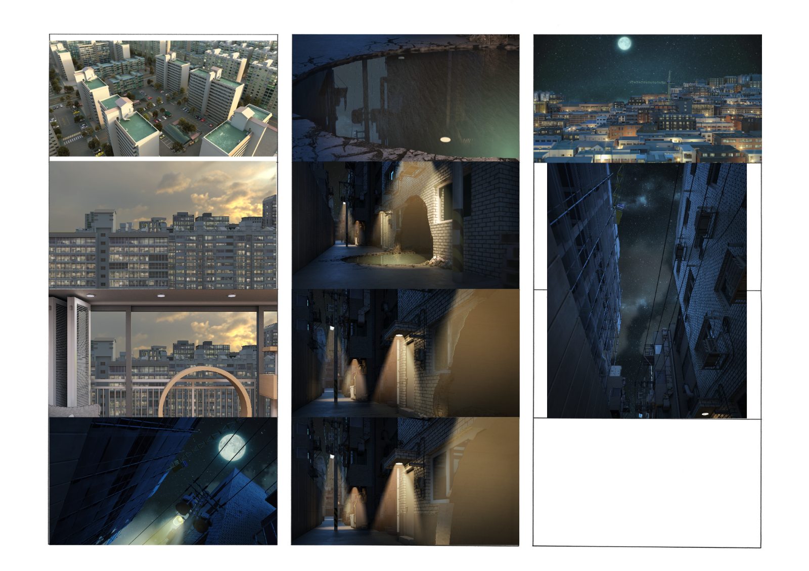 Story Sequence — Day to Night